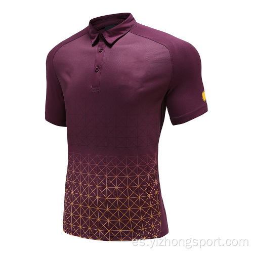 Camisa polo para hombre Dry Fit Rugby a cuadros